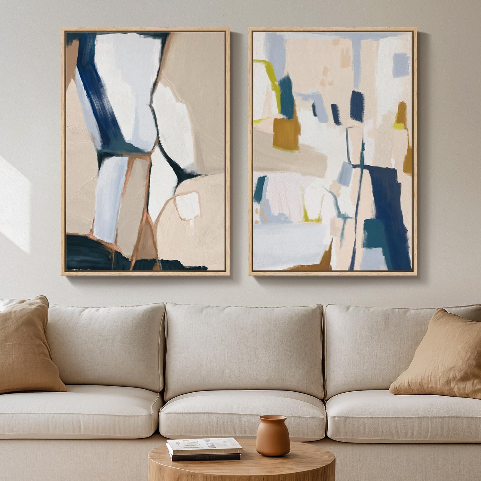 Abstract Wall Art Print Set (3 Pack, Framed)