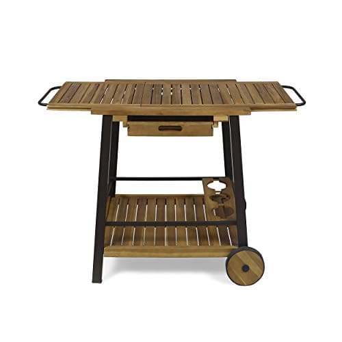 Acacia Wood Serving Tray with Handles