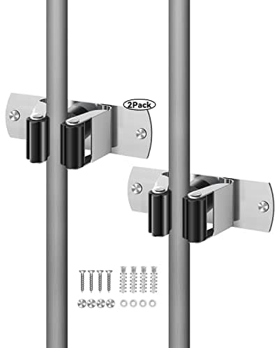 Acemining Broom and Mop Wall Holder Stainless