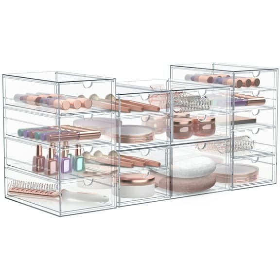 Acrylic Makeup Drawer Organizer