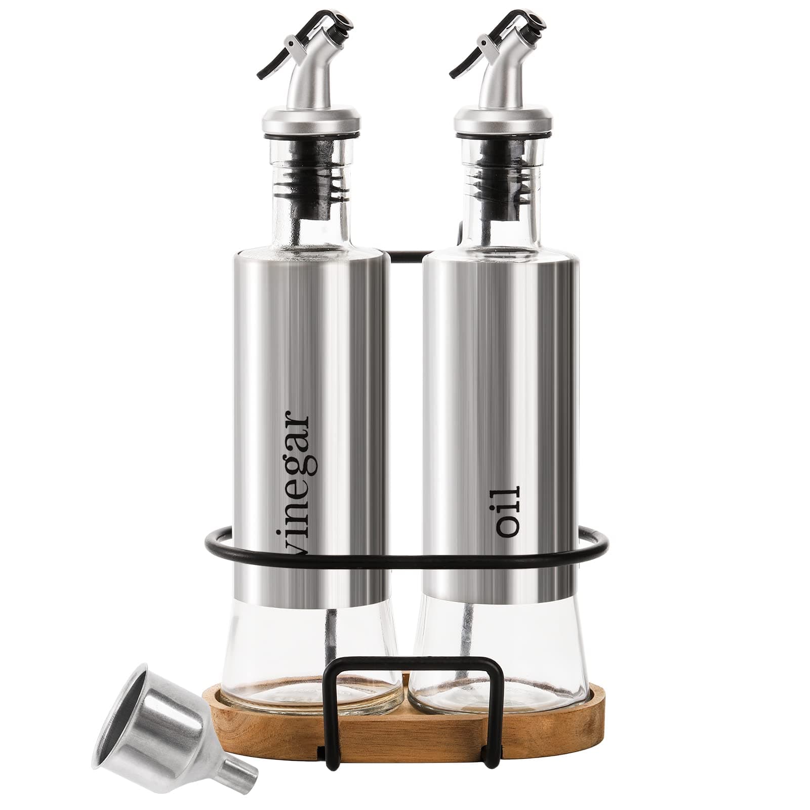 Acrylic Oil and Vinegar Bottles Set of 2