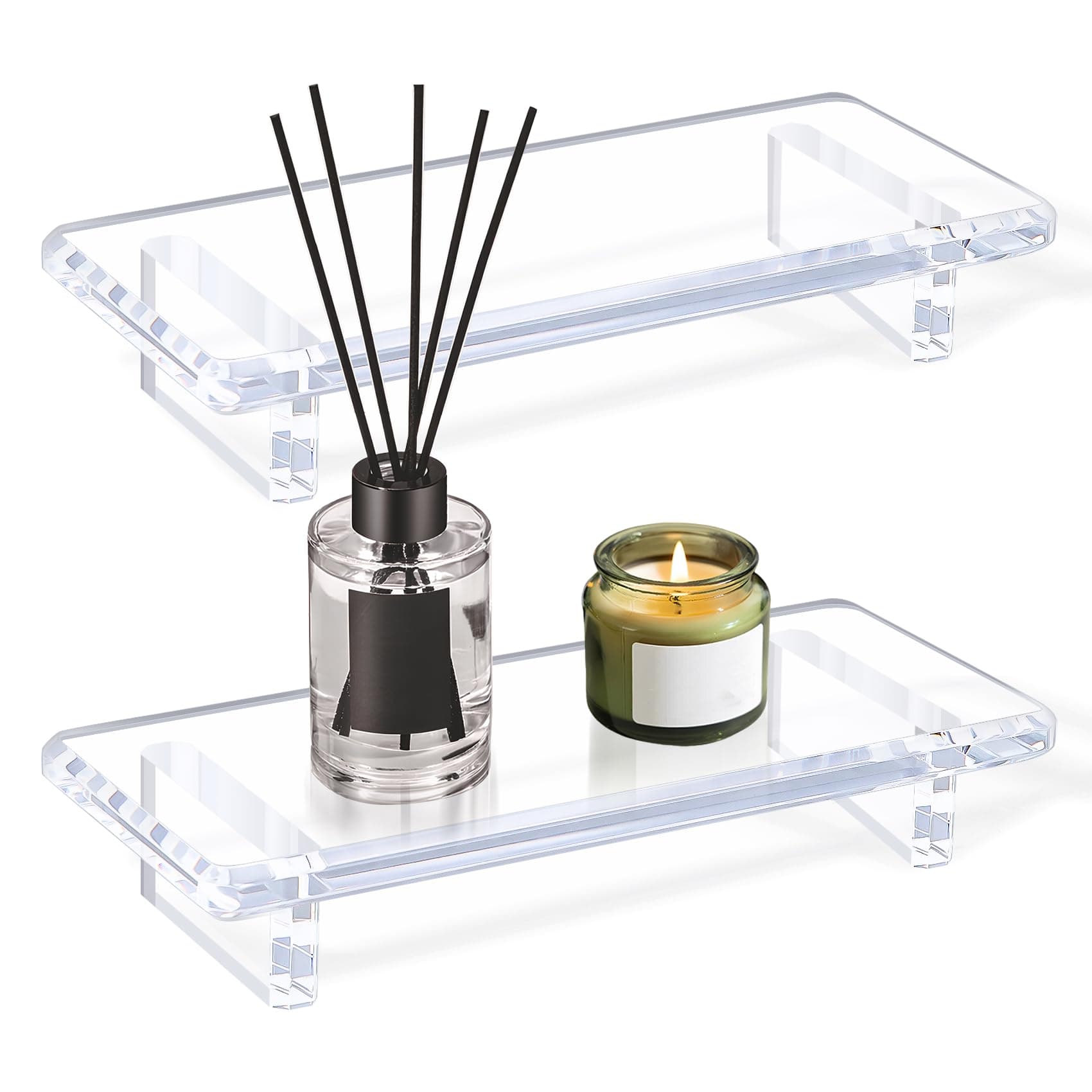 Acrylic Vanity Tray Bathroom Countertop Organizer