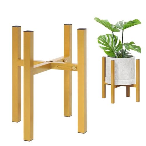 Adjustable Width Mid-Century Plant Stand