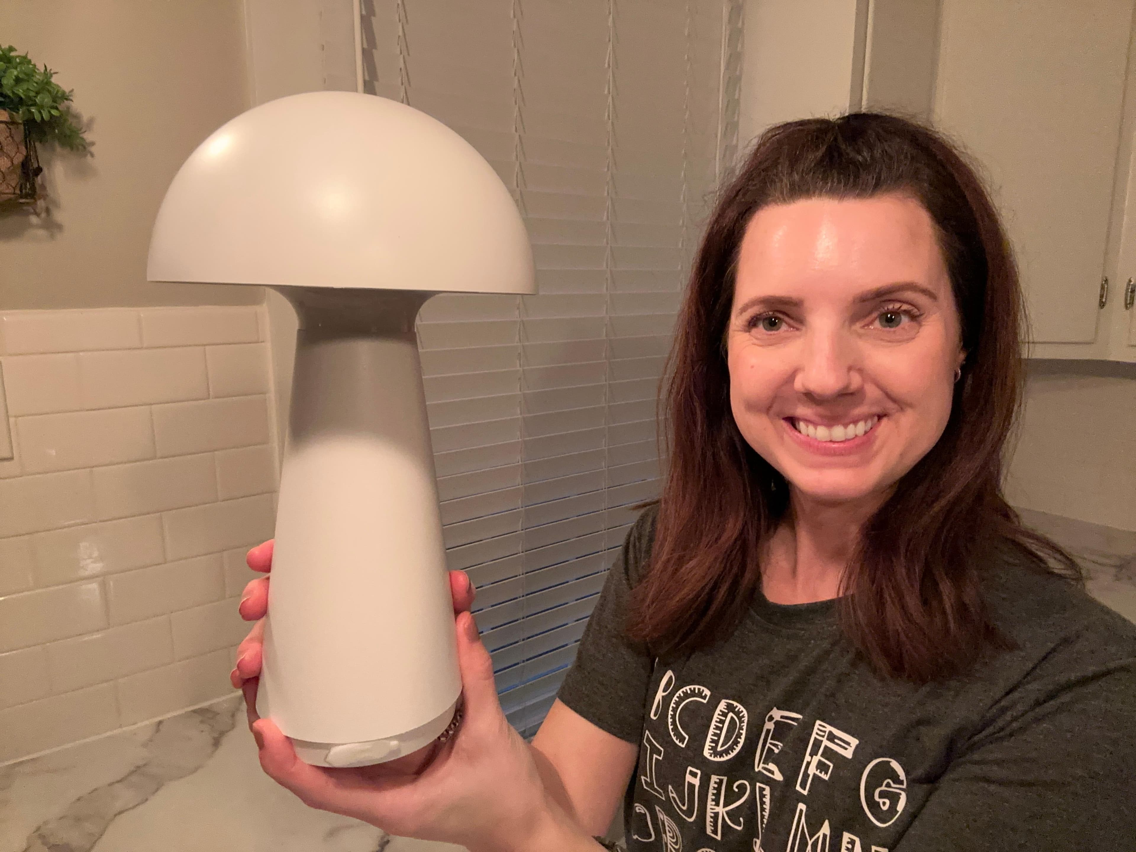 AILELANG Rechargeable Cordless Mushroom Table Lamp