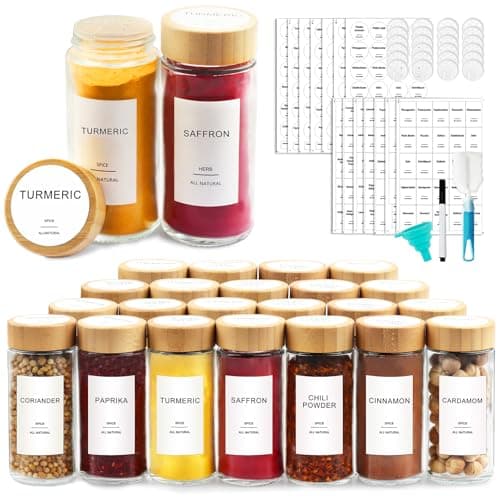 Glass Canister Set with Bamboo Lids