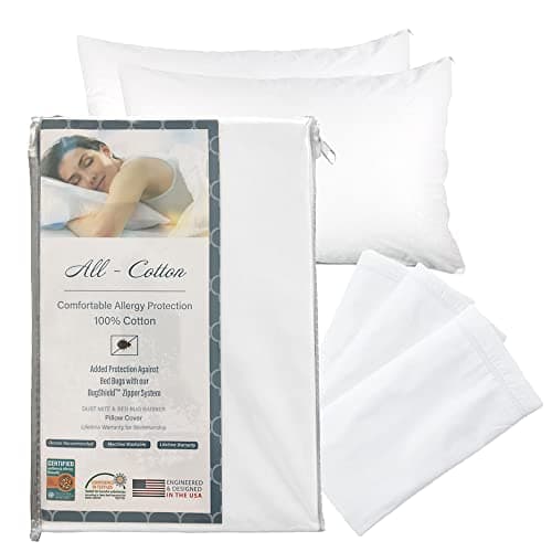 Allersoft Allergy-Proof Pillow Protector, Standard, 2-Pack