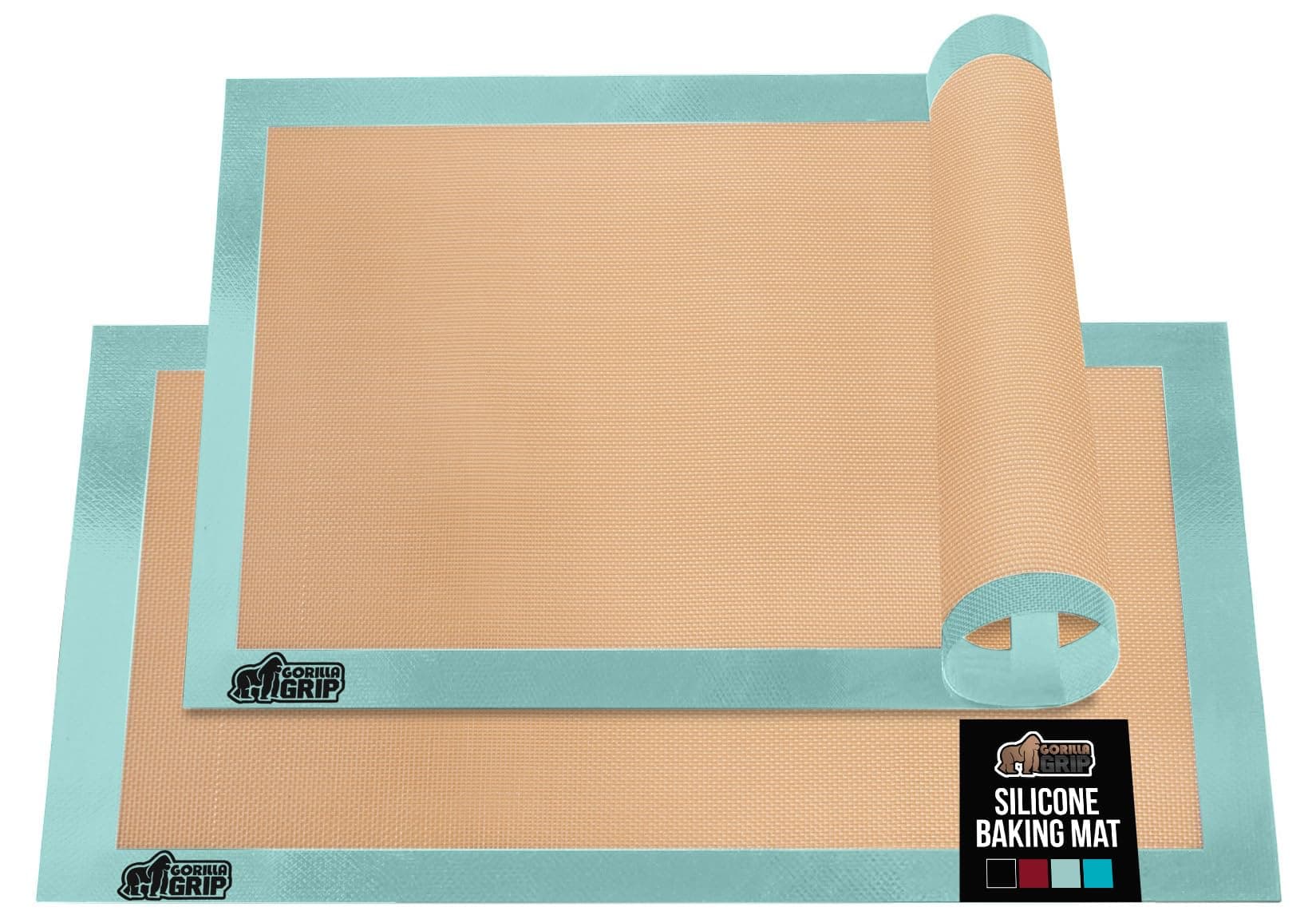 Amazon Basics Silicone Rectangular Baking Mat 2-Pack