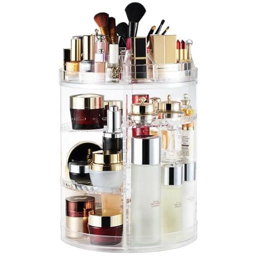 AMEITECH 360 Rotating Makeup Organizer, 8 Layers Clear