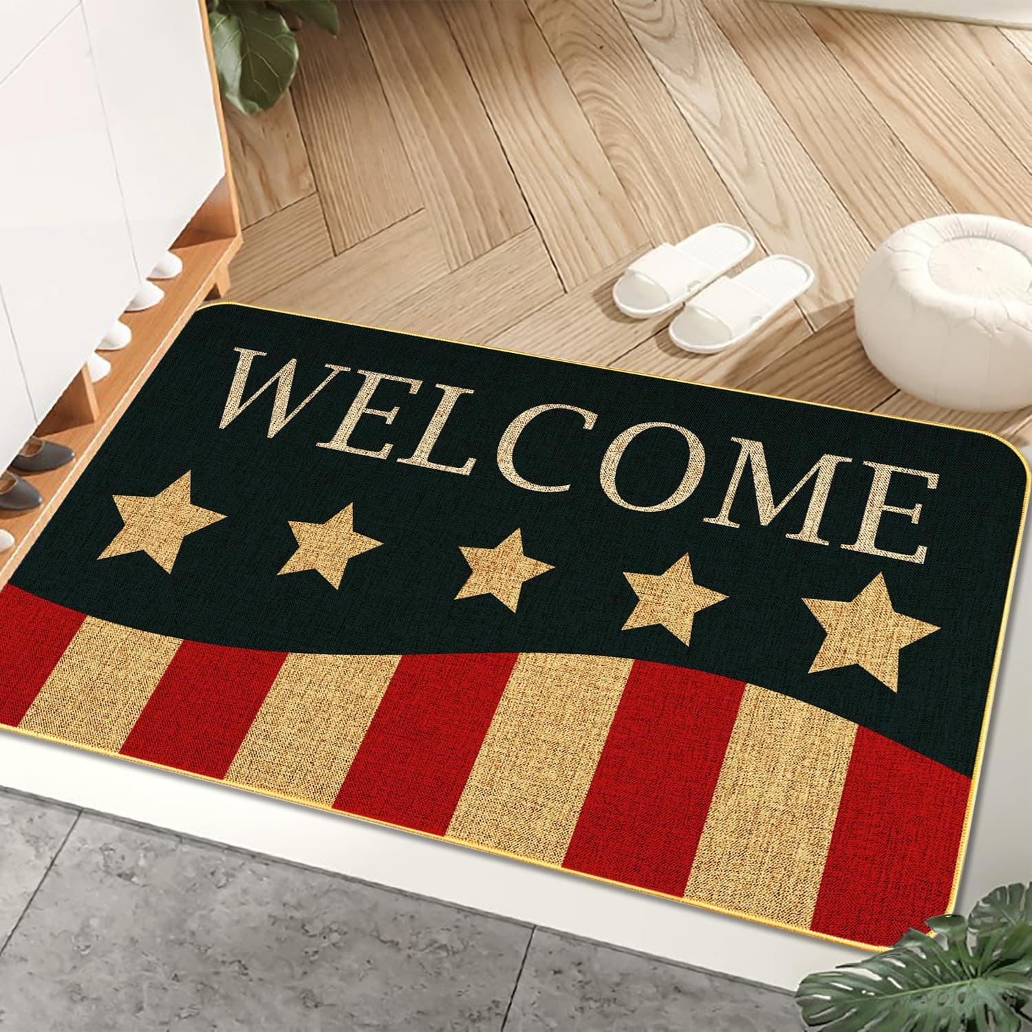 Americana Stars and Stripes Doormat