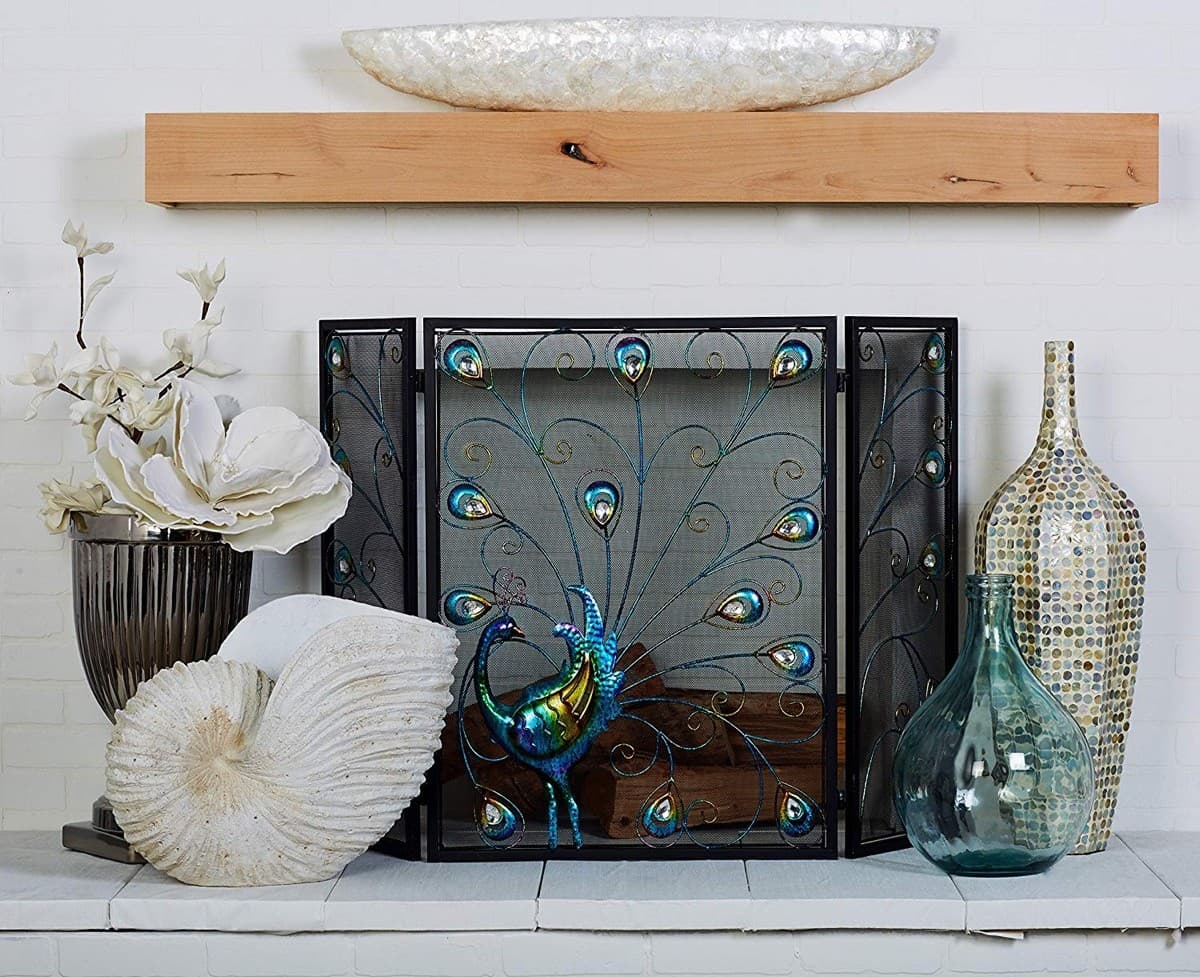 Art Deco Geometric Fireplace Screen