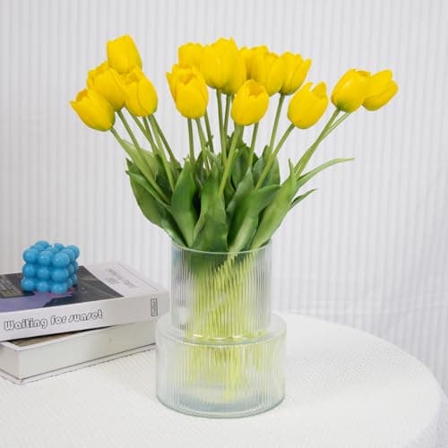 Artificial Tulip Arrangement — Mixed Stems Bunch