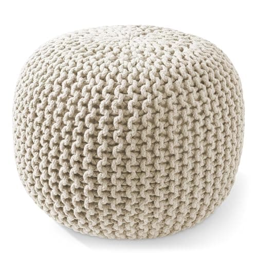 Round Tufted Ottoman Vanity Stool