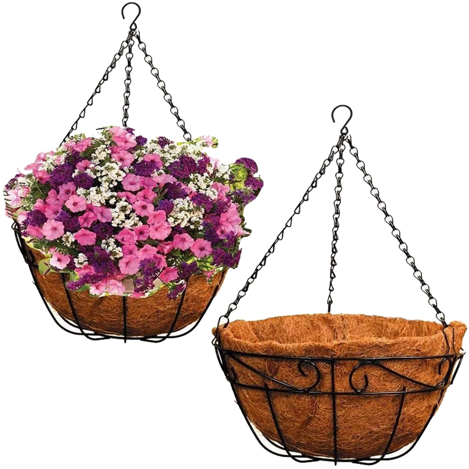 Ashman Metal Hanging Planter Basket 14 Inch