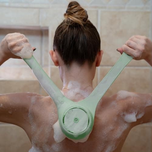 Aurelux Electric Body Brush with Dual Handle and 5 Heads