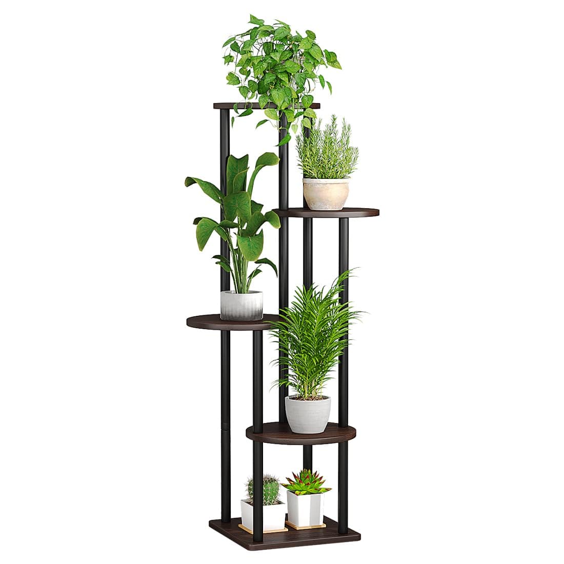 Floor-to-Ceiling Tension Rod Plant Stand