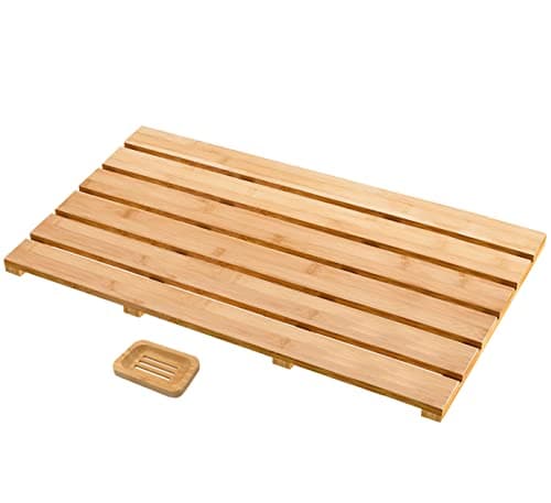 Bamboo Bath Mat Natural Extra Large