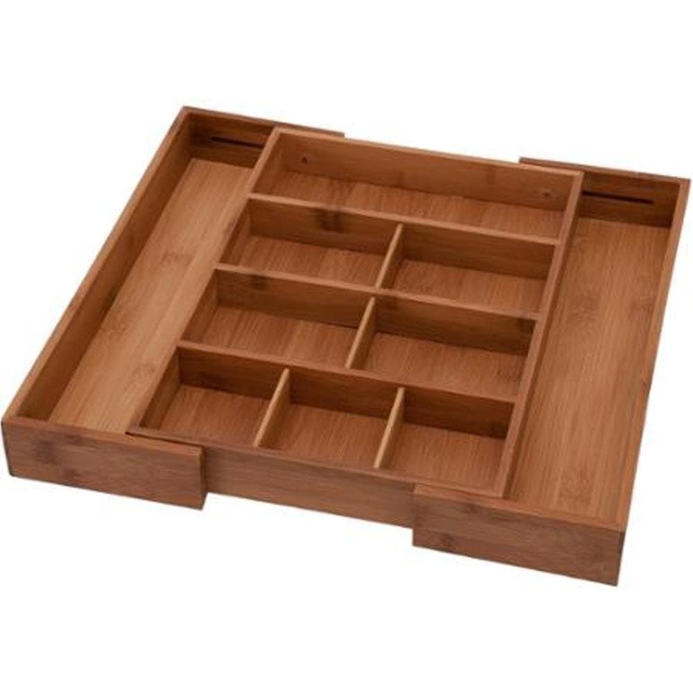 Bamboo Expandable Drawer Organizer for Vitamins