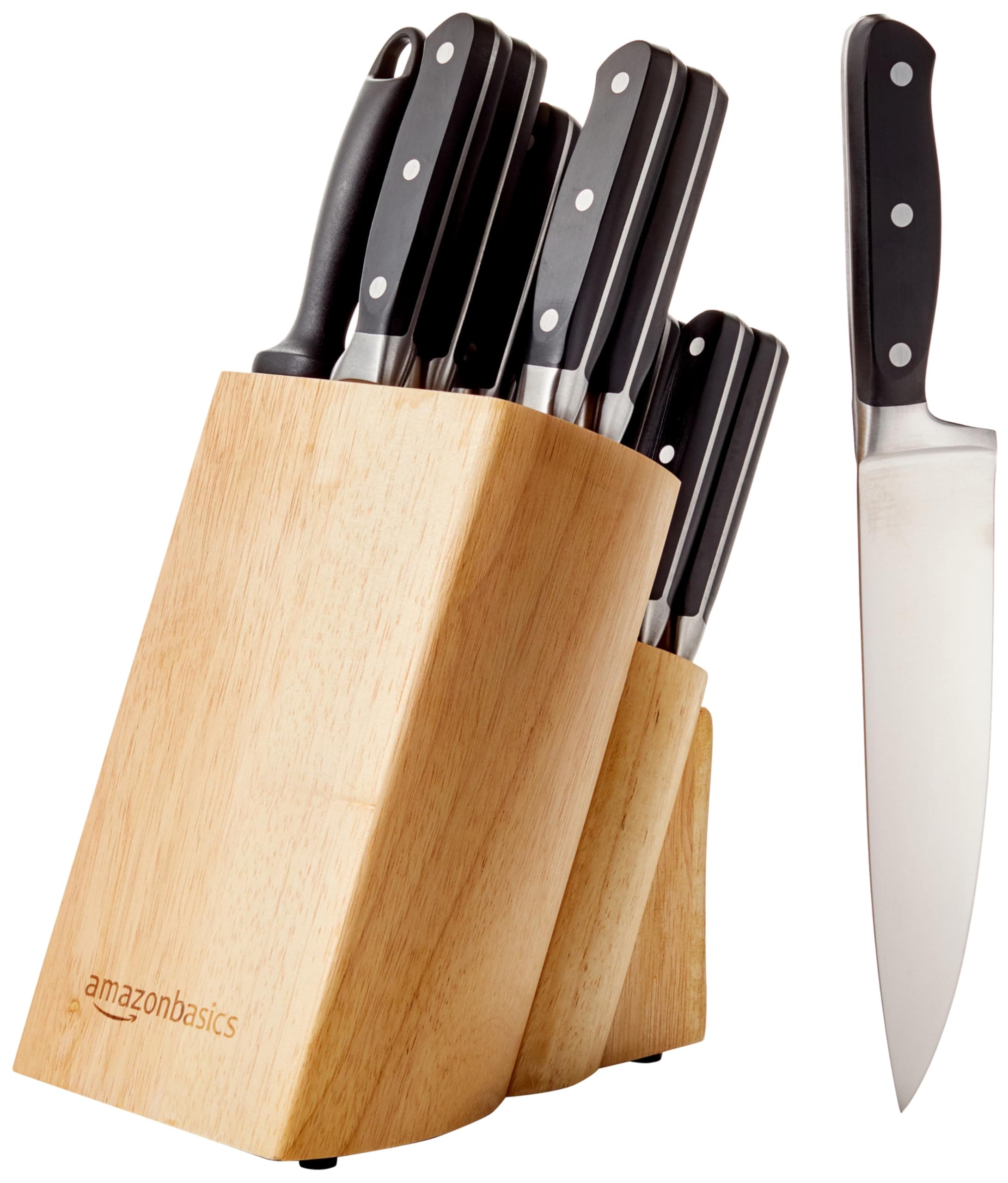 Home Hero 4-Piece Kitchen Knife Set with Block