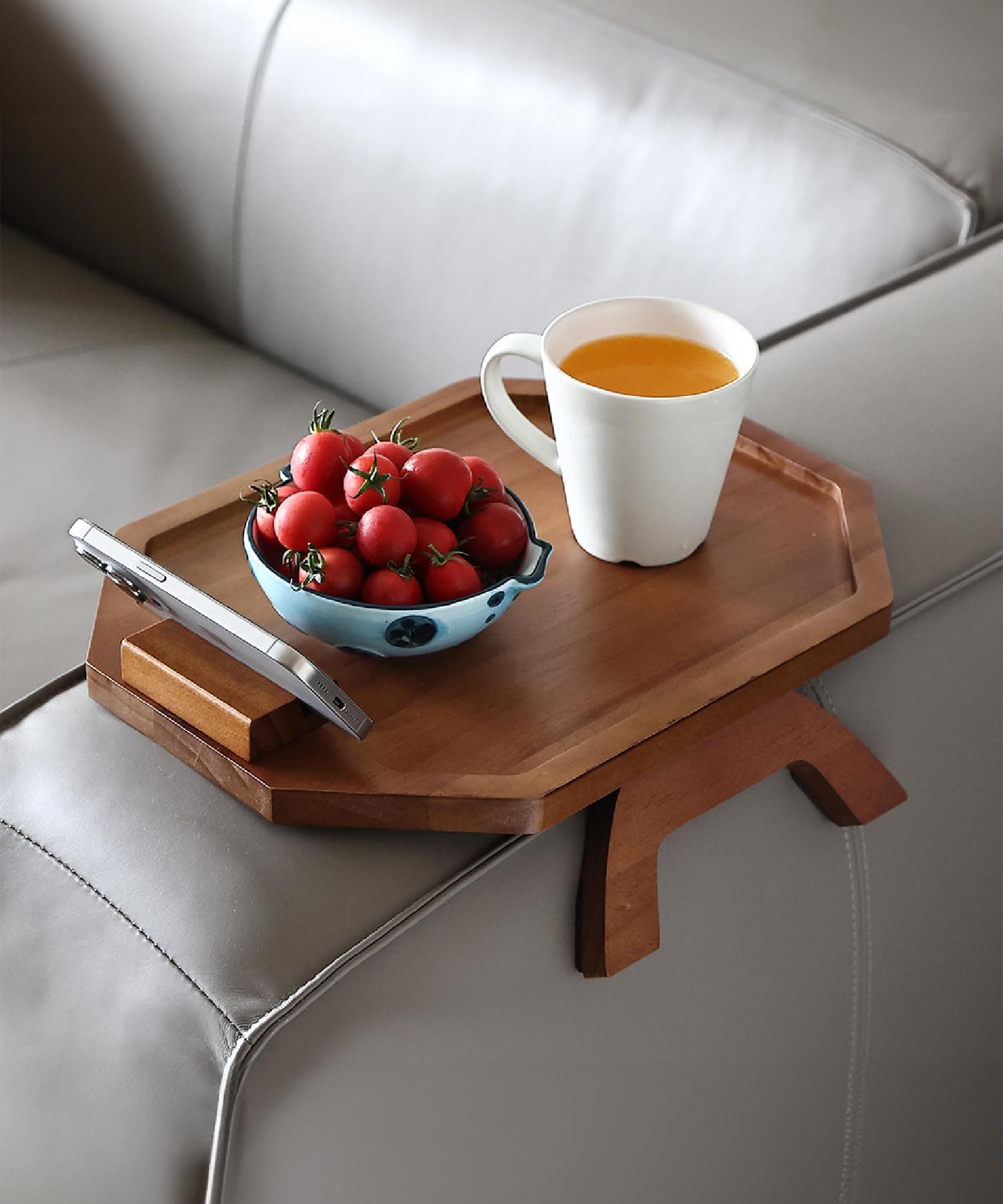 BAMBOO LAND Folding Couch Armrest Table