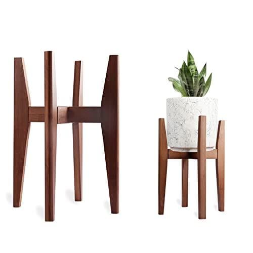 Bamboo Mid-Century Plant Stand