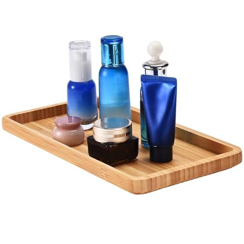 Bamboo Bathroom Vanity Tray - Shelf Organizer