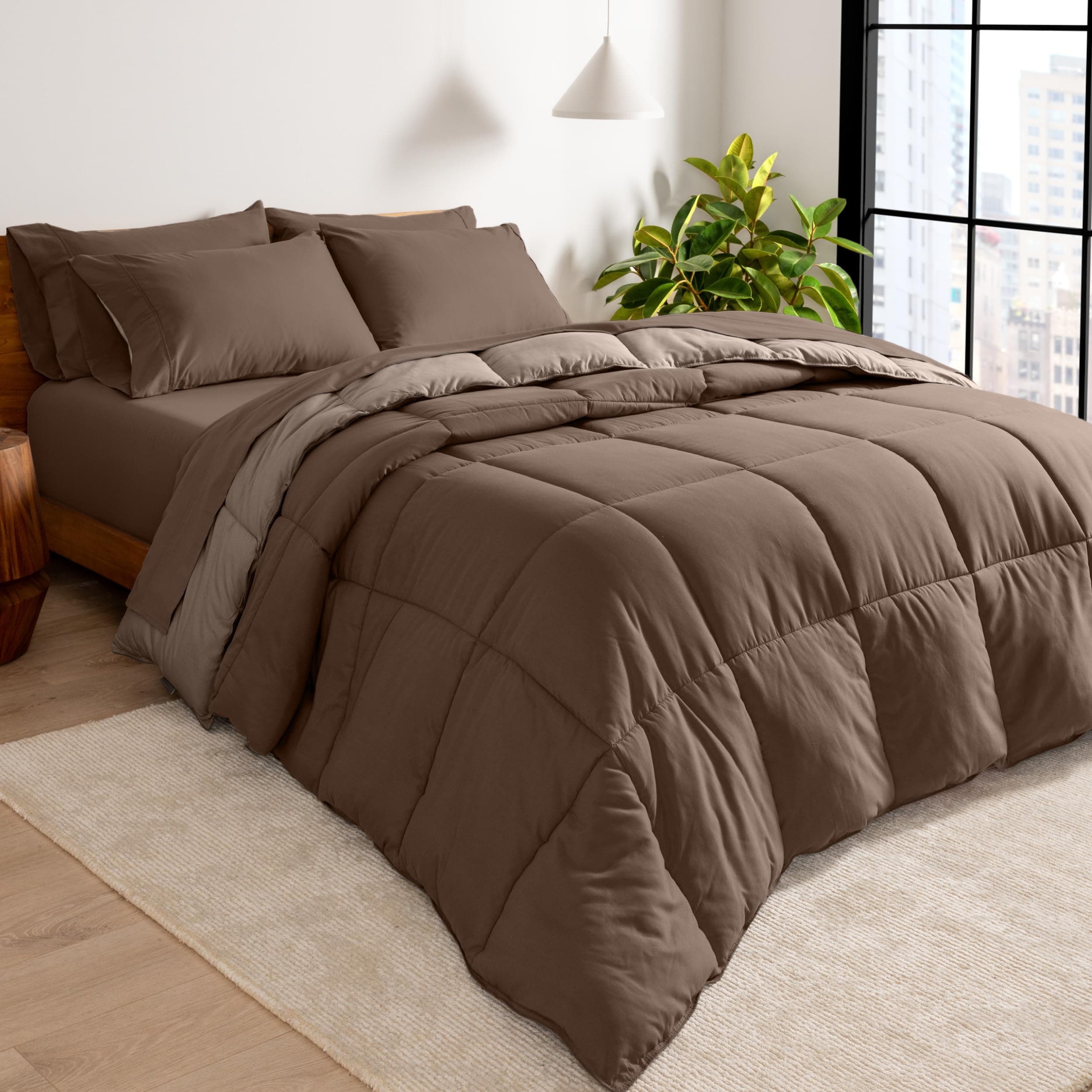 Bare Home Reversible Bed-in-a-Bag Comforter Set