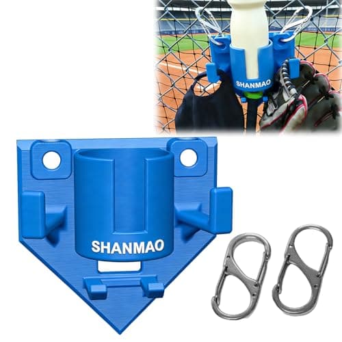 Baseball Bat and Helmet Dugout Wall Organizer