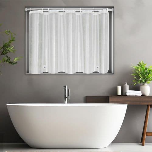 Waffle Weave Half Window Cafe Curtains