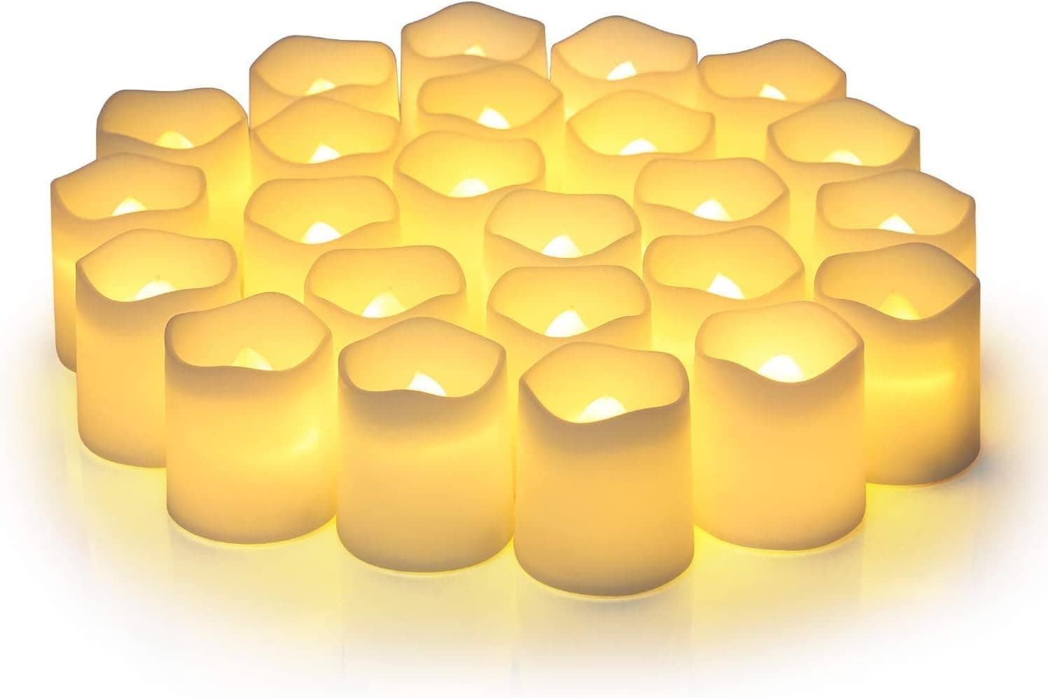 Battery Operated Votive Flameless Candles Set of 12