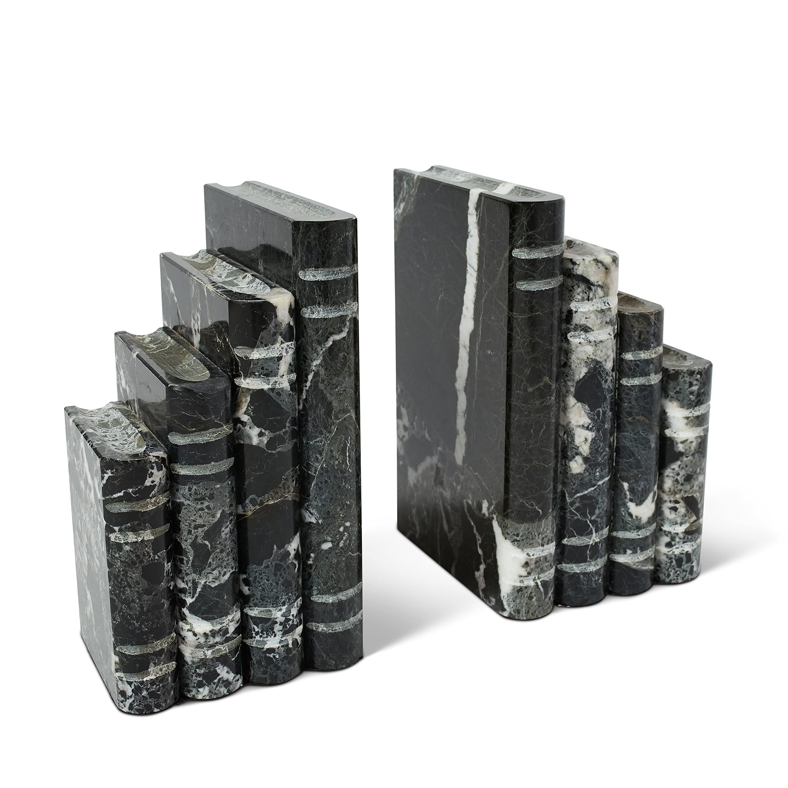 BDECOR Marble Style Bookends
