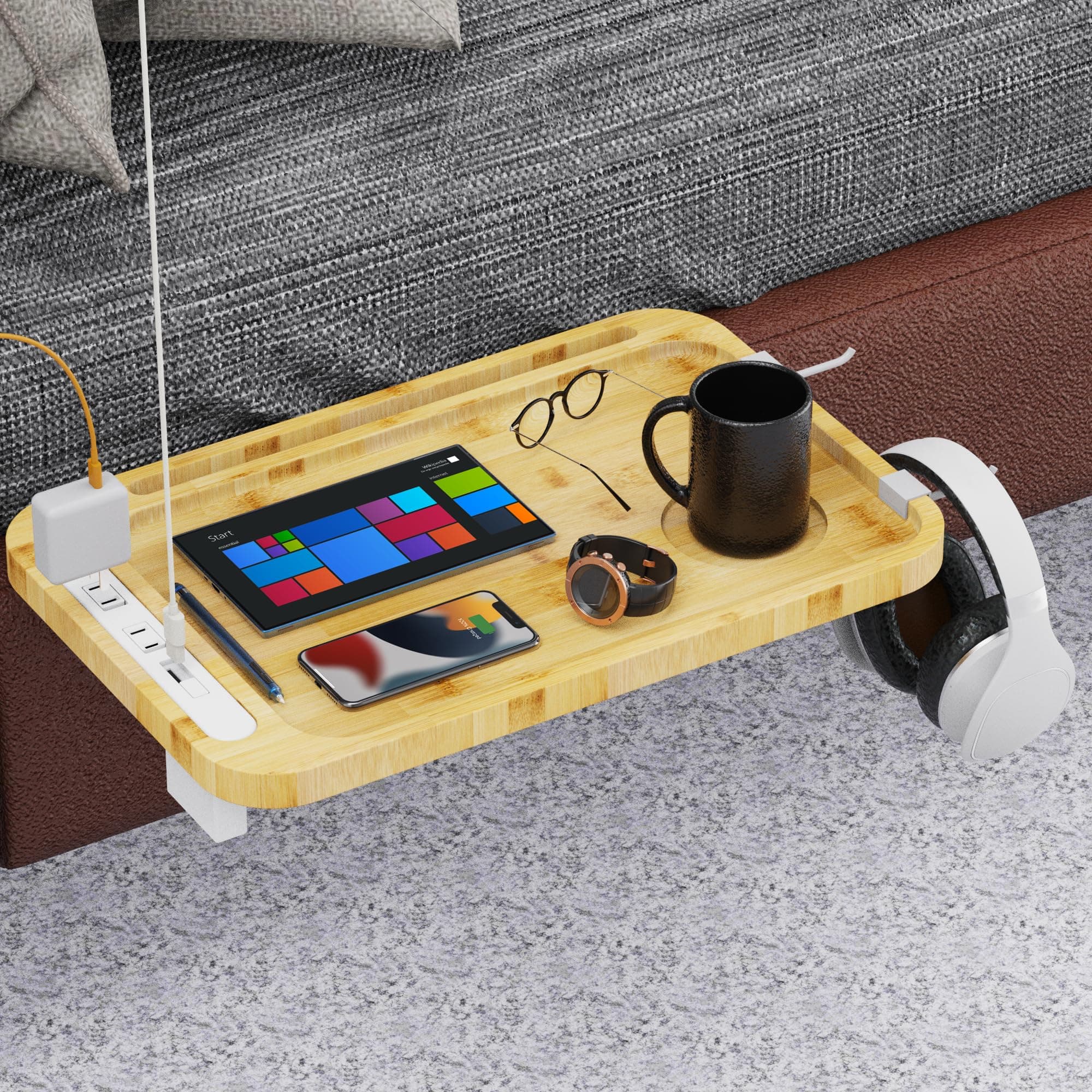 Bedside Shelf with USB Charging Ports