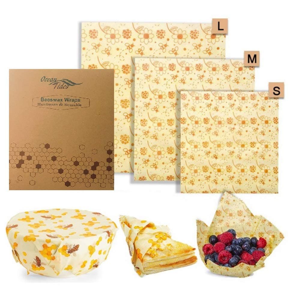 Bee's Wrap Beeswax Food Wraps 3-Pack Assorted