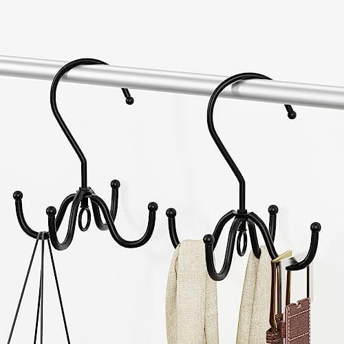 Rotating Belt Hanger 8-Hook Closet Organizer