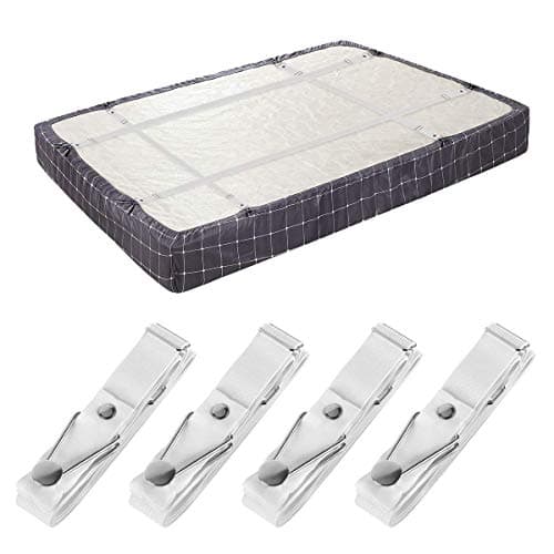 BESKYOO Adjustable Fitted Sheet Clips Holder Straps 4-Pack