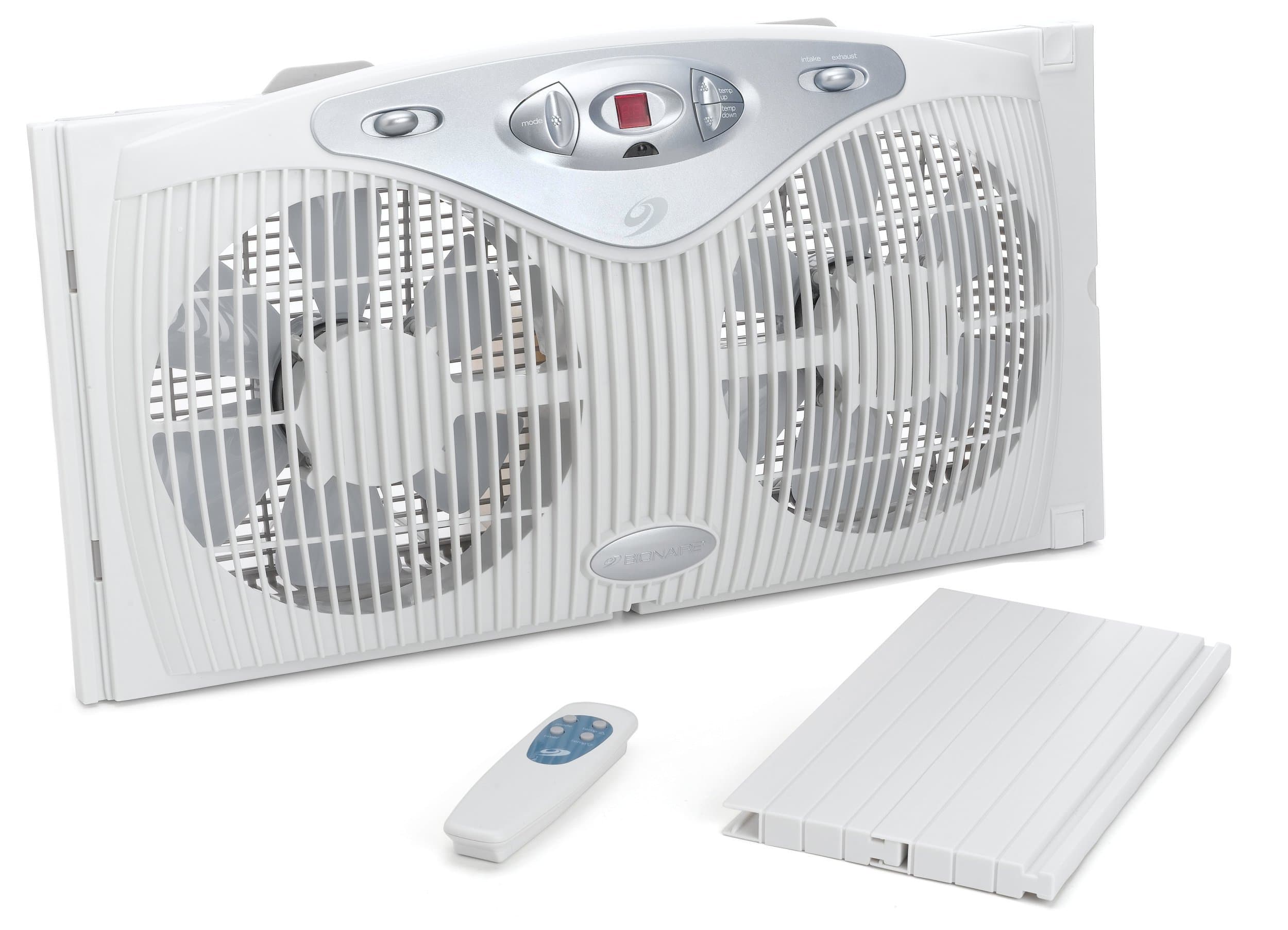 Bionaire Twin Window Fan with Remote