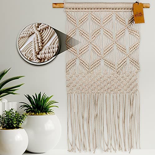 Boho Geometric Macramé Wall Art