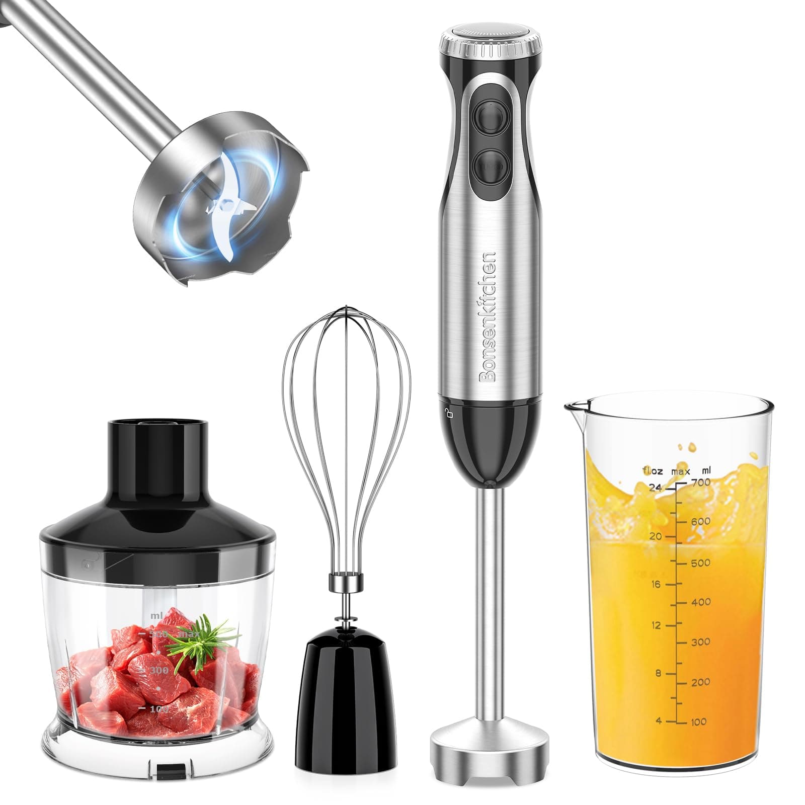 Bonsenkitchen Immersion Hand Blender