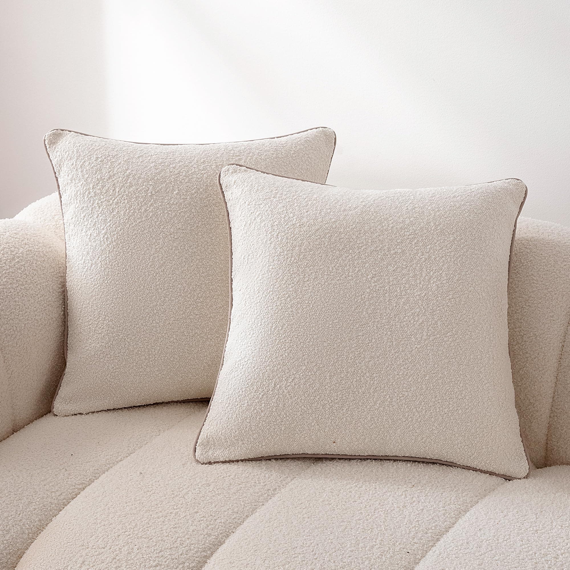 Boucle Euro Pillow Shams 26-inch Set of 2