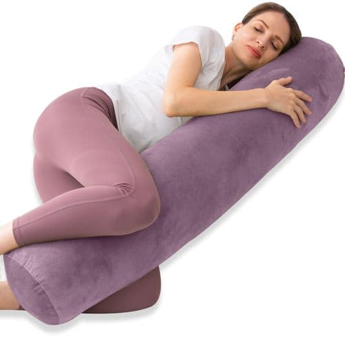 Pleated Cylindrical Floor Bolster
