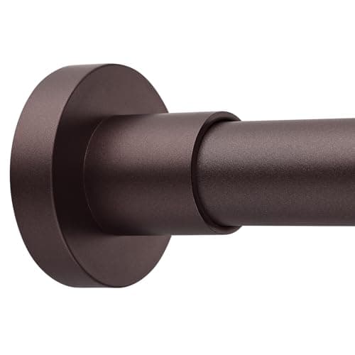 Matte Black Tension Shower Rod 72-Inch