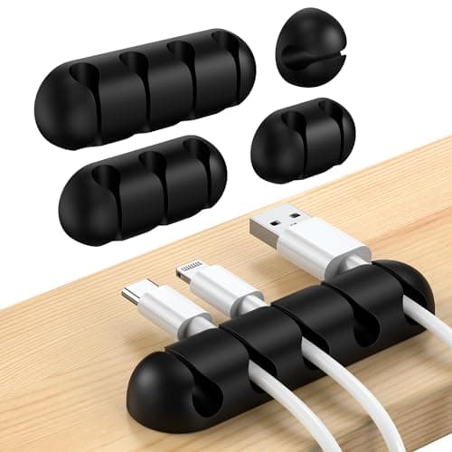 Adhesive Cable Organizer Clips (6-Pack)