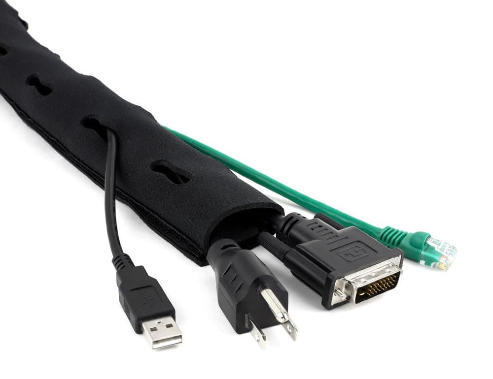 Neoprene Cable Management Sleeve Velcro Wrap