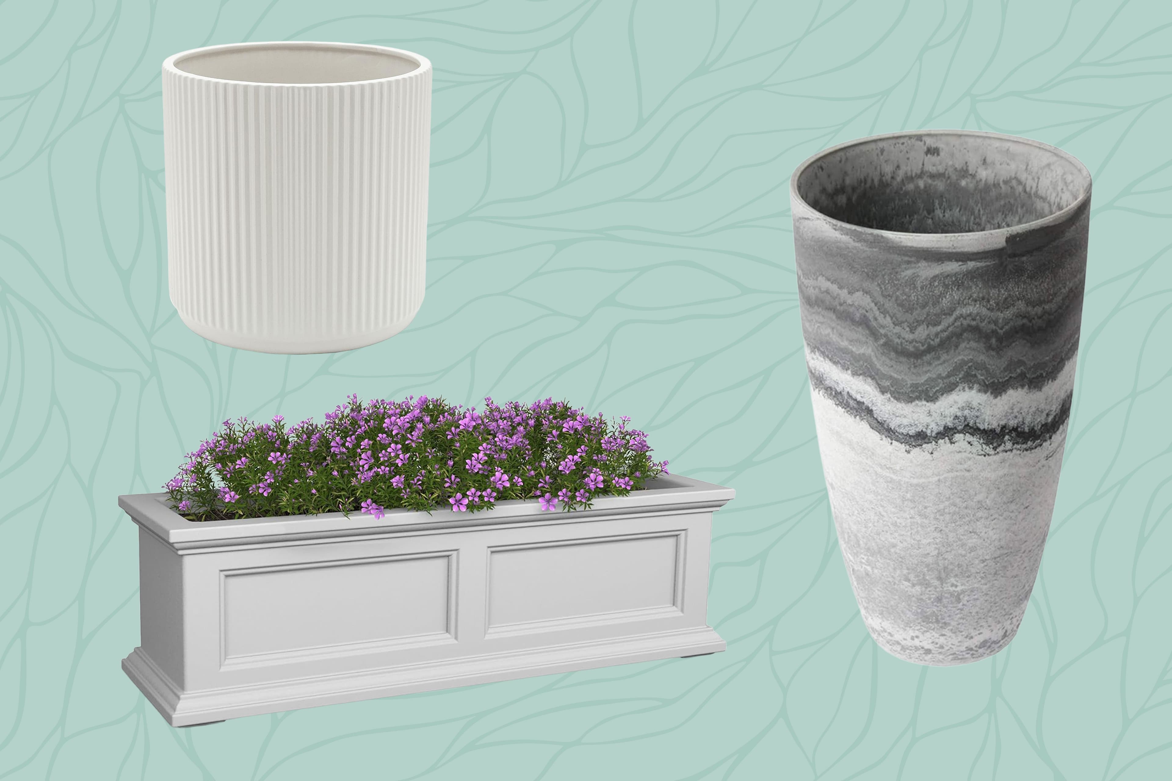Glazed Ceramic Outdoor Planter (10-inch)