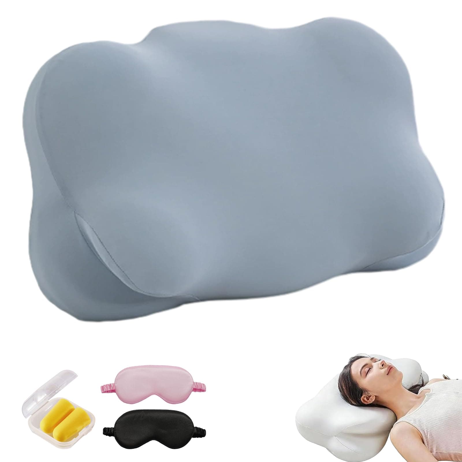 Cervical Memory Foam Pillow Contour Ergonomic for Neck Pain Support