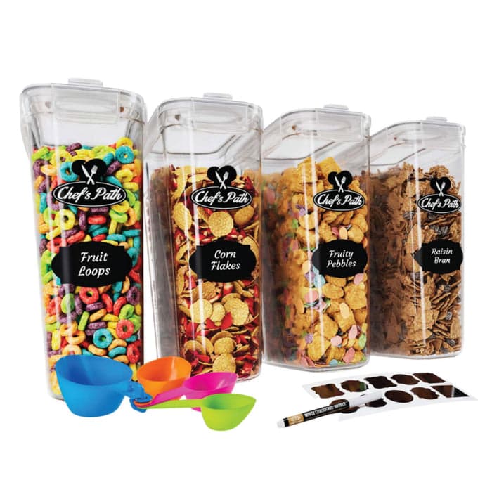 Chef's Path Cereal Container Set (4-Pack)