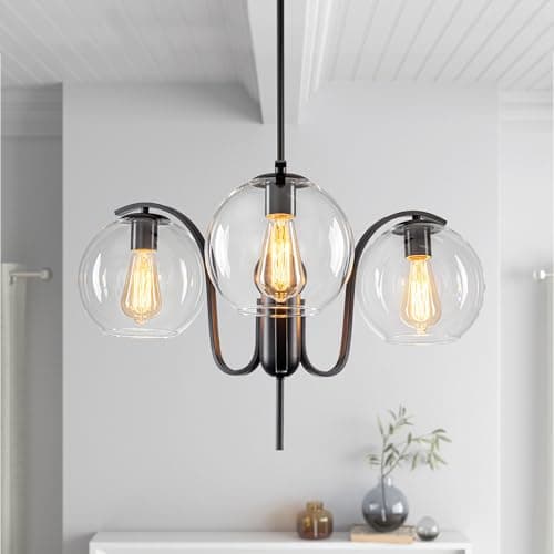 Clear Glass Globe Pendant Light
