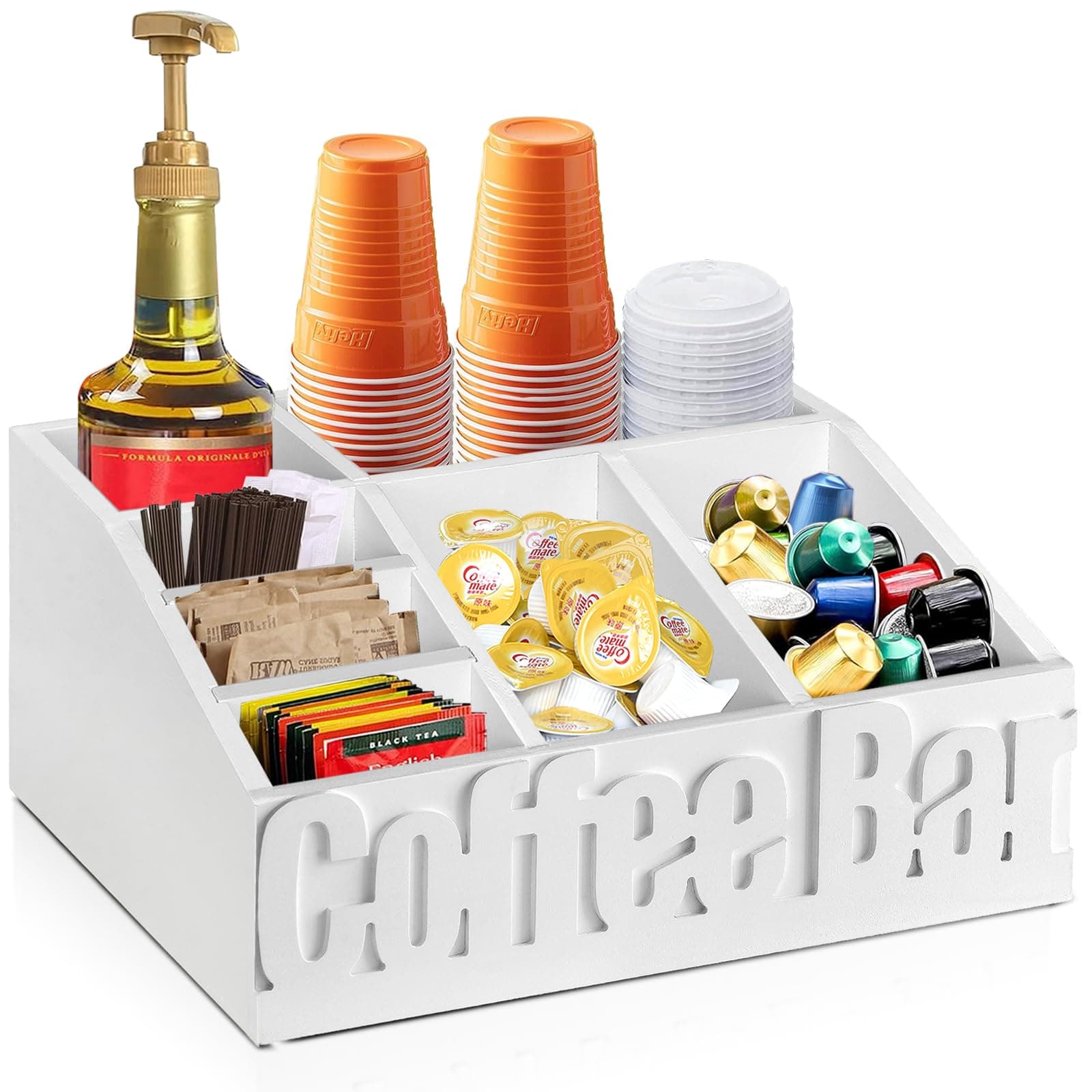 Coffee Station Organizer with Pod Drawer