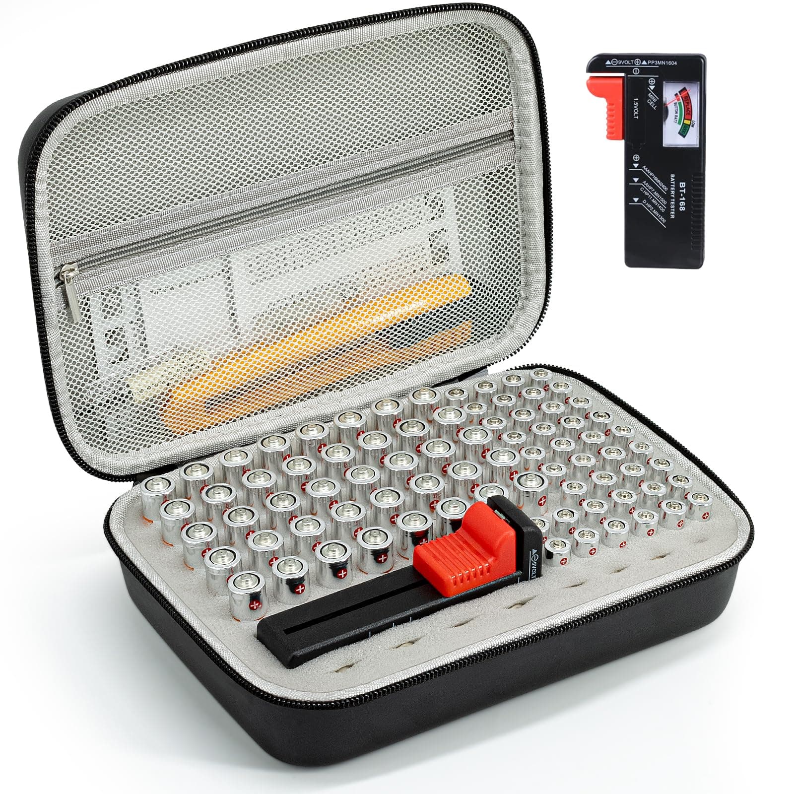 Comecase Battery Organizer Storage Carrying Case