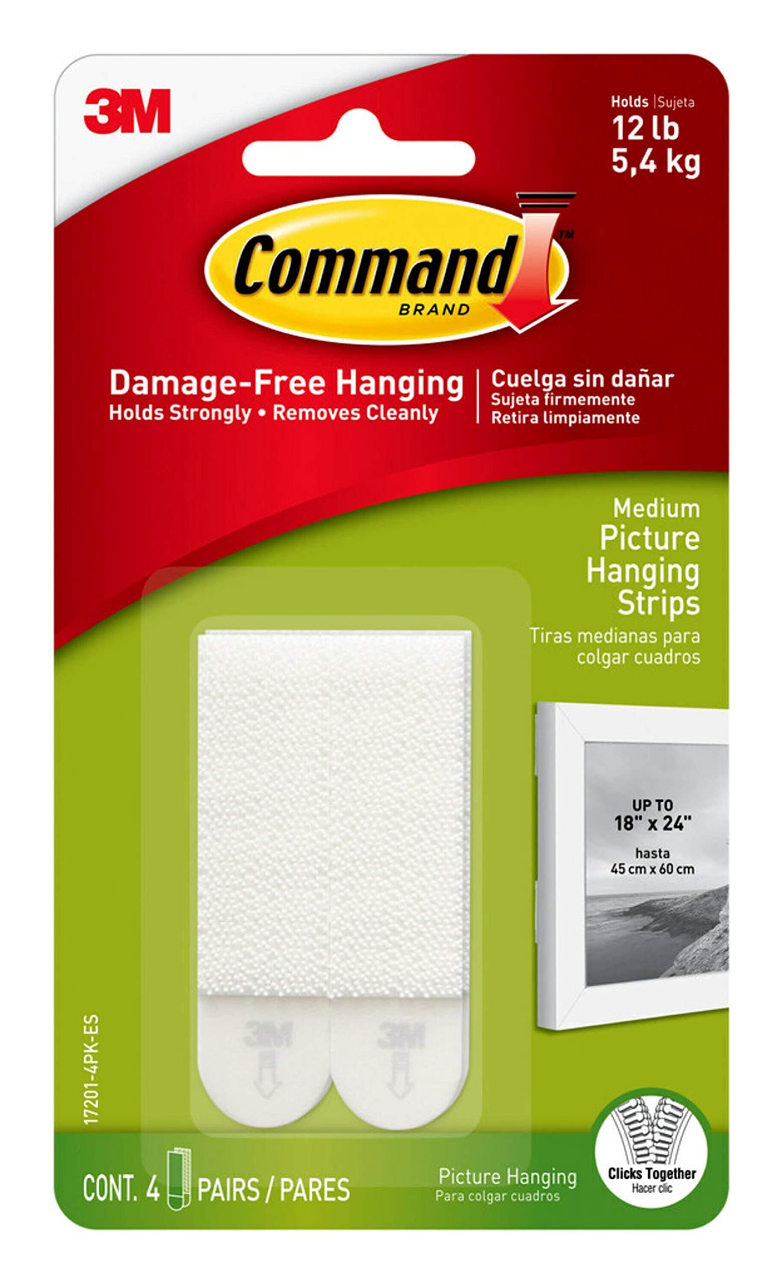 Command 15 lb Large Picture Hanging Strips 14 Pairs