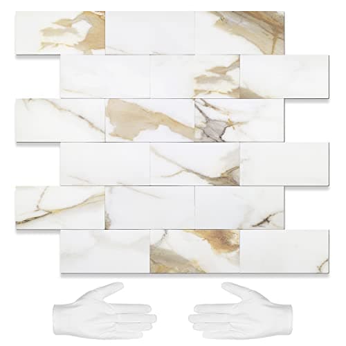 Commomy 10-Pack Peel and Stick Subway Tiles